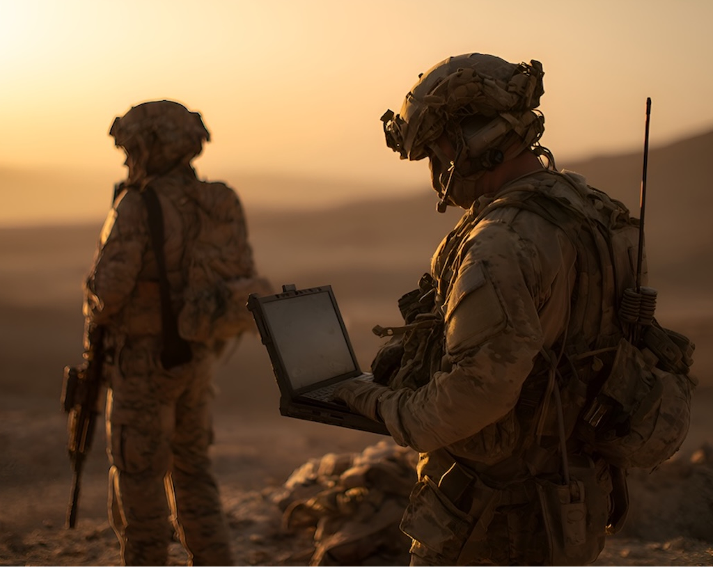 Soldier in the field
